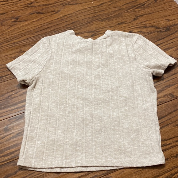 Zara knit pearl detail t-shirt - Picture 3 of 3